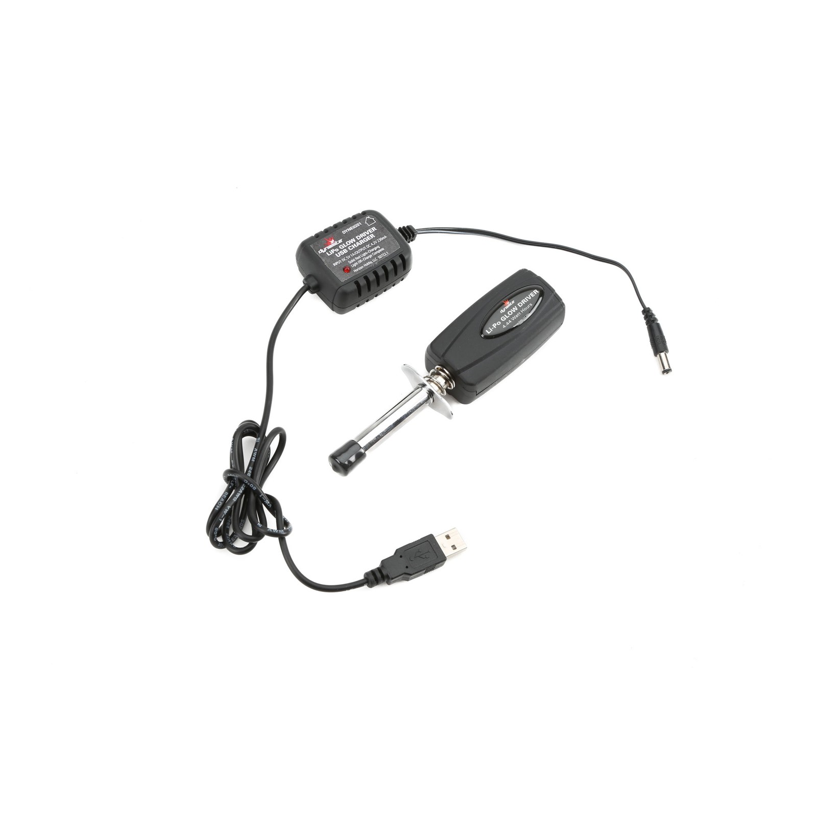 Dynamite LiPo Glow Driver w/ Batt & USB Charger DYNE0201 Glow Plugs