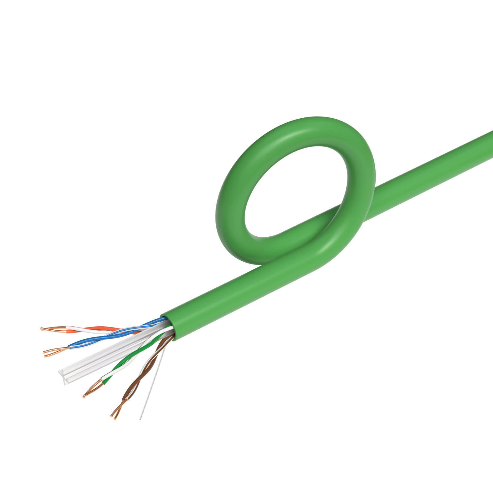 1000FT CAT6 UTP Ethernet Cable 23AWG 10 Gbps LAN Network Solid Bulk Wire Green