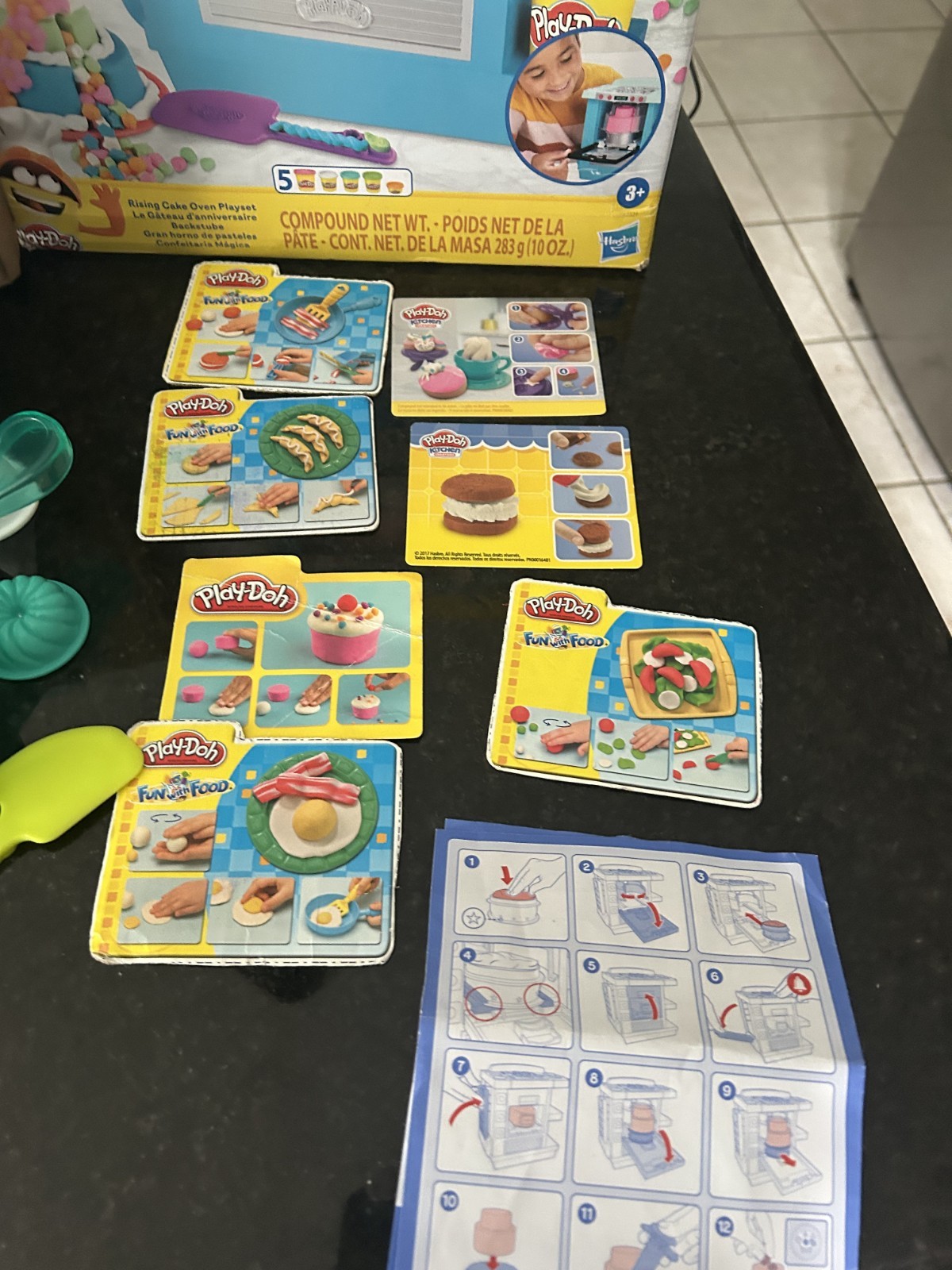 Play-Doh Kitchen Creations Playset w Box Accessories Tested Working NO Dough