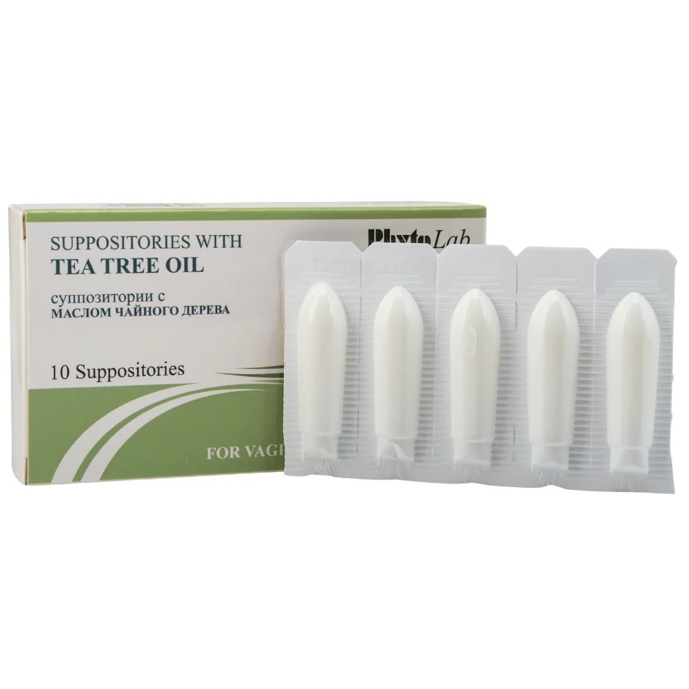 Vaginal Hygiene Suppositories With Tea Tree Oil 10 Count by PhytoLab