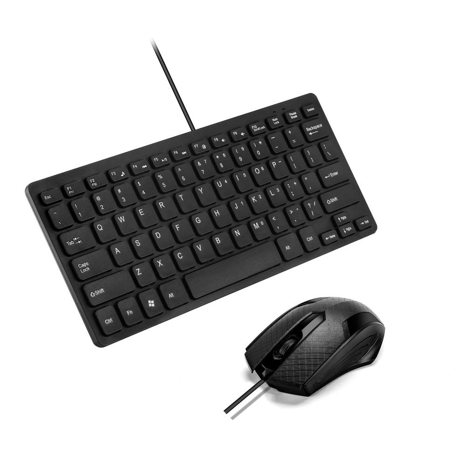 MCSaite Wired Mini Keyboard and Mouse Combo - with Keyboard Cover USB 60% Key...