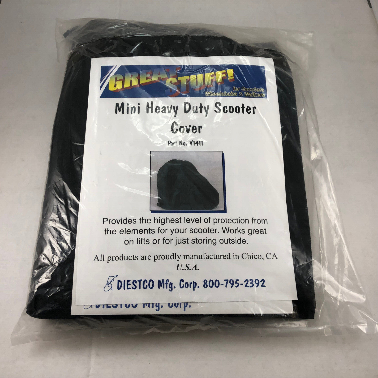 NEW Diestco SpinLife Mini Heavy Duty Scooter Cover V1411 - 30" H x 16" W x 42" L