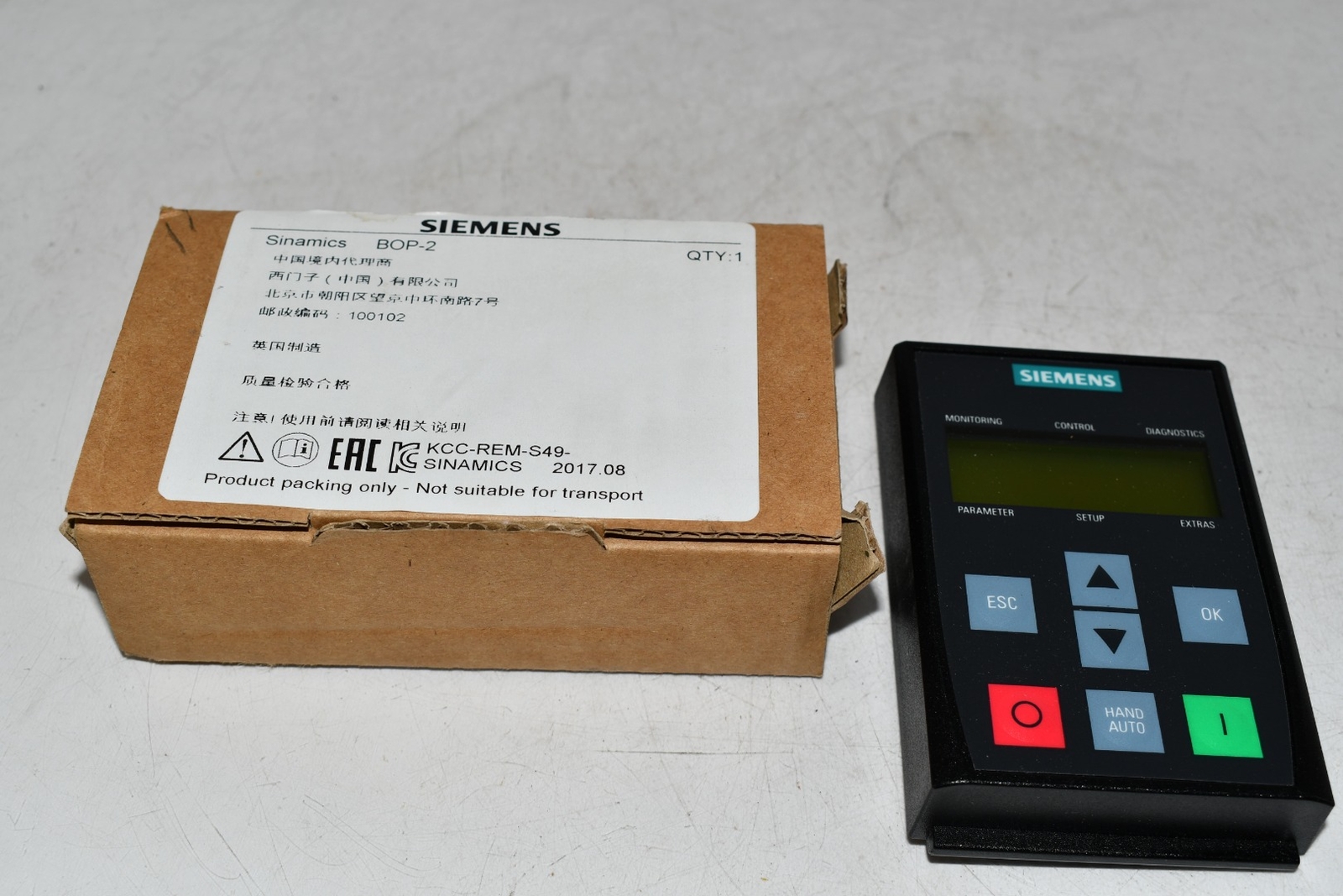 NEW Siemens 6SL3255-0AA00-4CA1 SINAMICS G120 Basic Operator Panel BOP-2