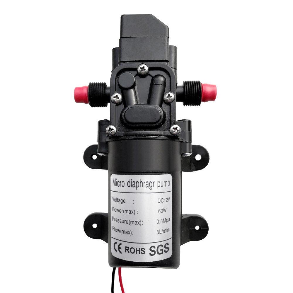 DC12V 100PSI 5L/Min 60W Electric Diaphragm Water Pump Self Priming High Pressure