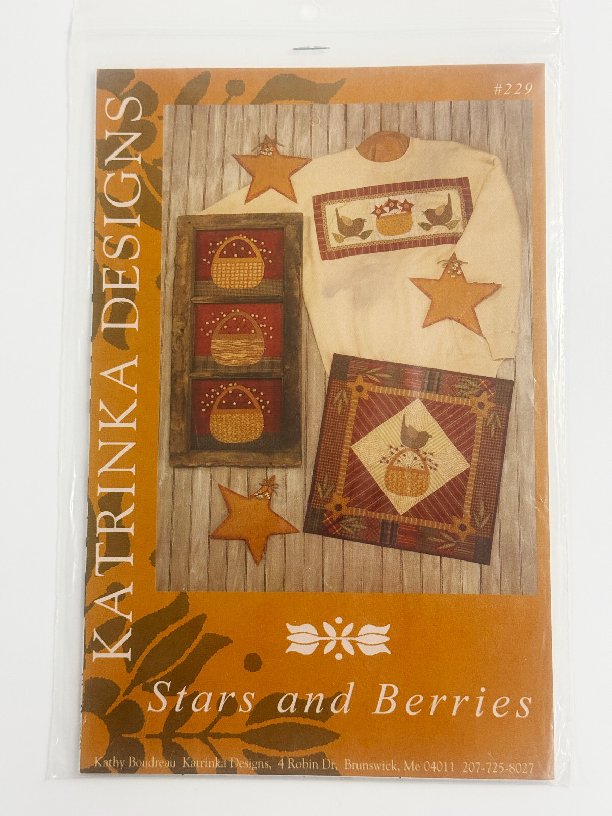 Stars and Berries Quilt PATTERN by Katrina Designs Makes 3 Quilt Projects!
