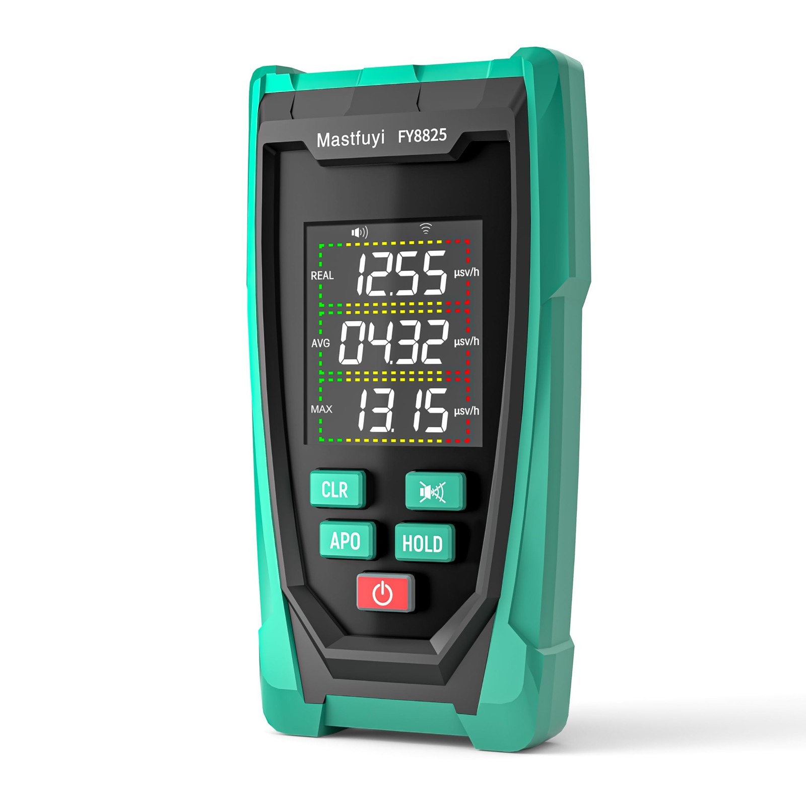 Portable Geiger Counter Radiation Detector - Beta, Gamma, X-ray Monitor, LCD Dis