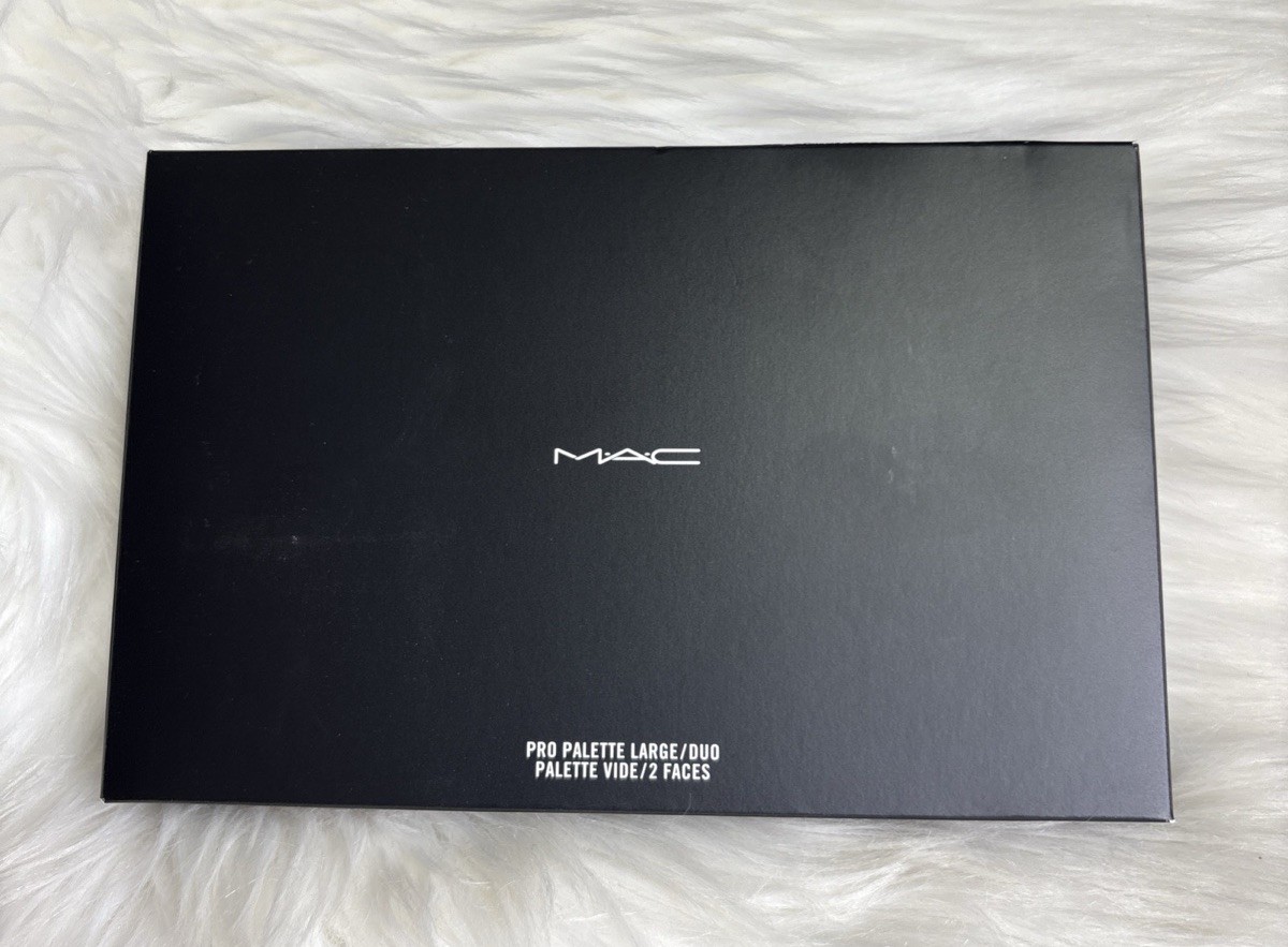 MAC Pro Palette Large Duo Magnetic Refill Divided Shadow Black Case Empty