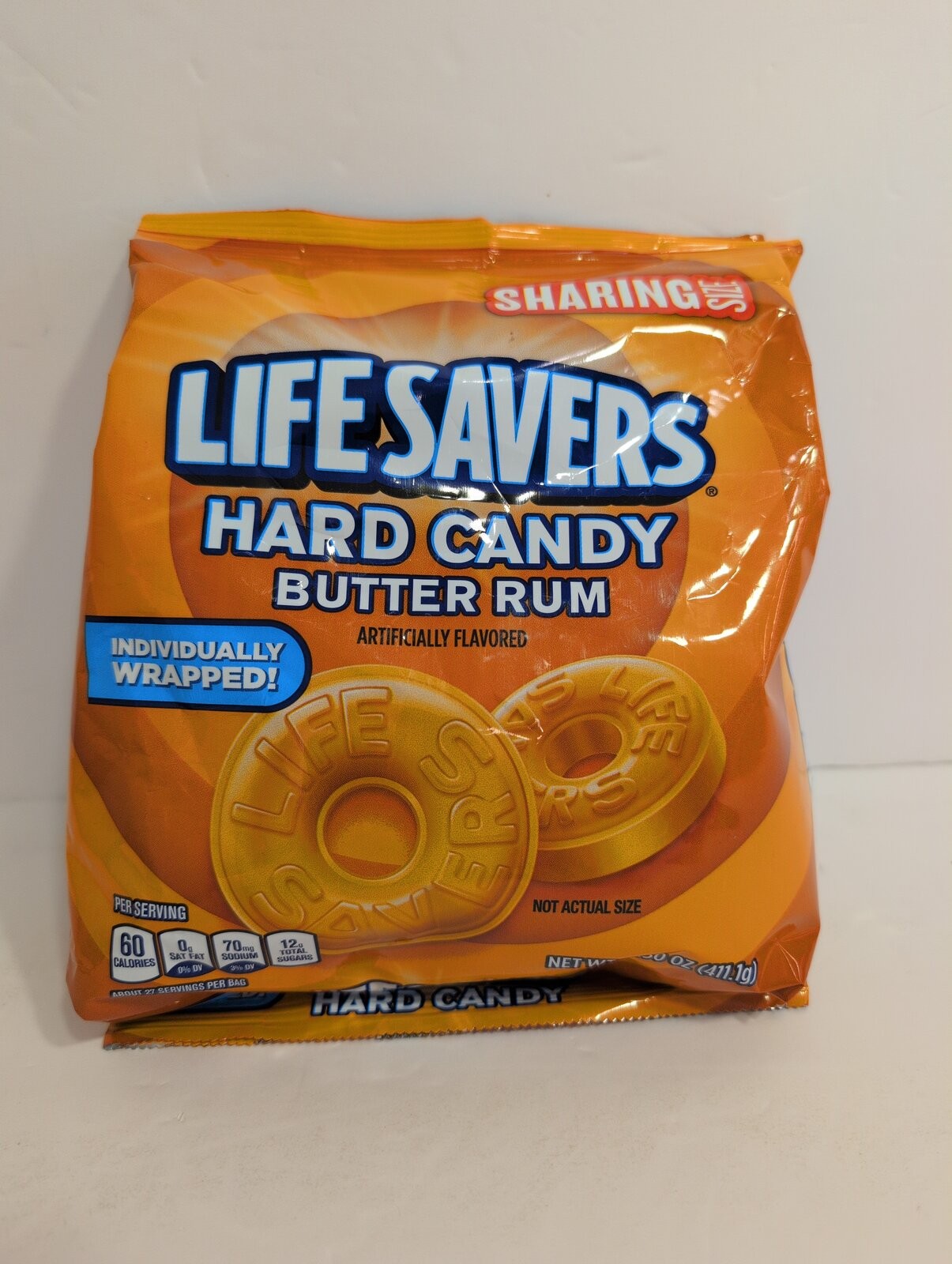 Lifesavers Butter Rum Individually Wrapped Hard Candy 14.5oz Bag Sharing Size