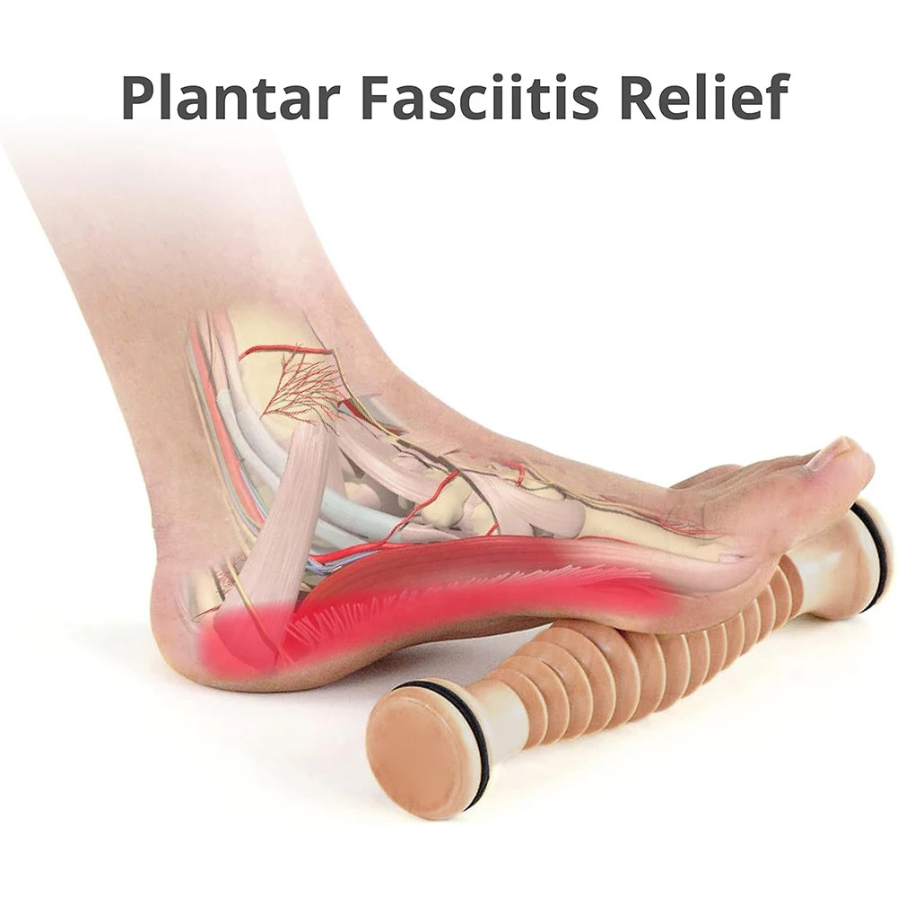 Wooden Massager Body Back Wooden Foot Roller, Foot Massager for Plantar Fasciiti