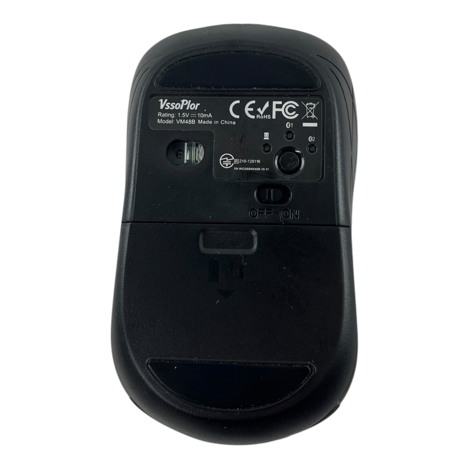 VssoPlor Wireless Black Mouse Model VM48B