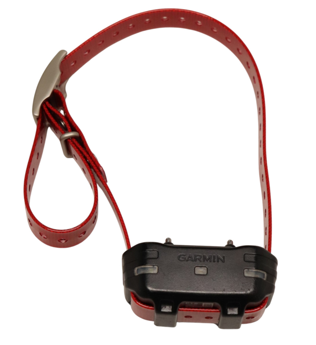 Garmin PRO Series PT6 Collar - Great Condition - Short Contacts - Red Strap