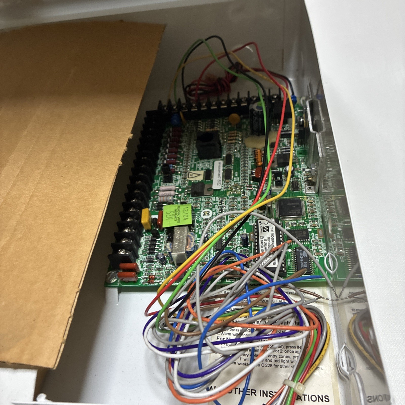 Napco GEM-P1632 Gemini Security Board Panel and Enclosure Case
