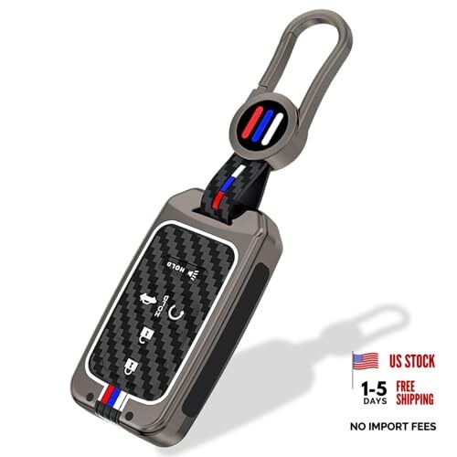 Heavy Metal Key Fob Cover, Compatible with Honda Accord Civic CRV Gunmetal