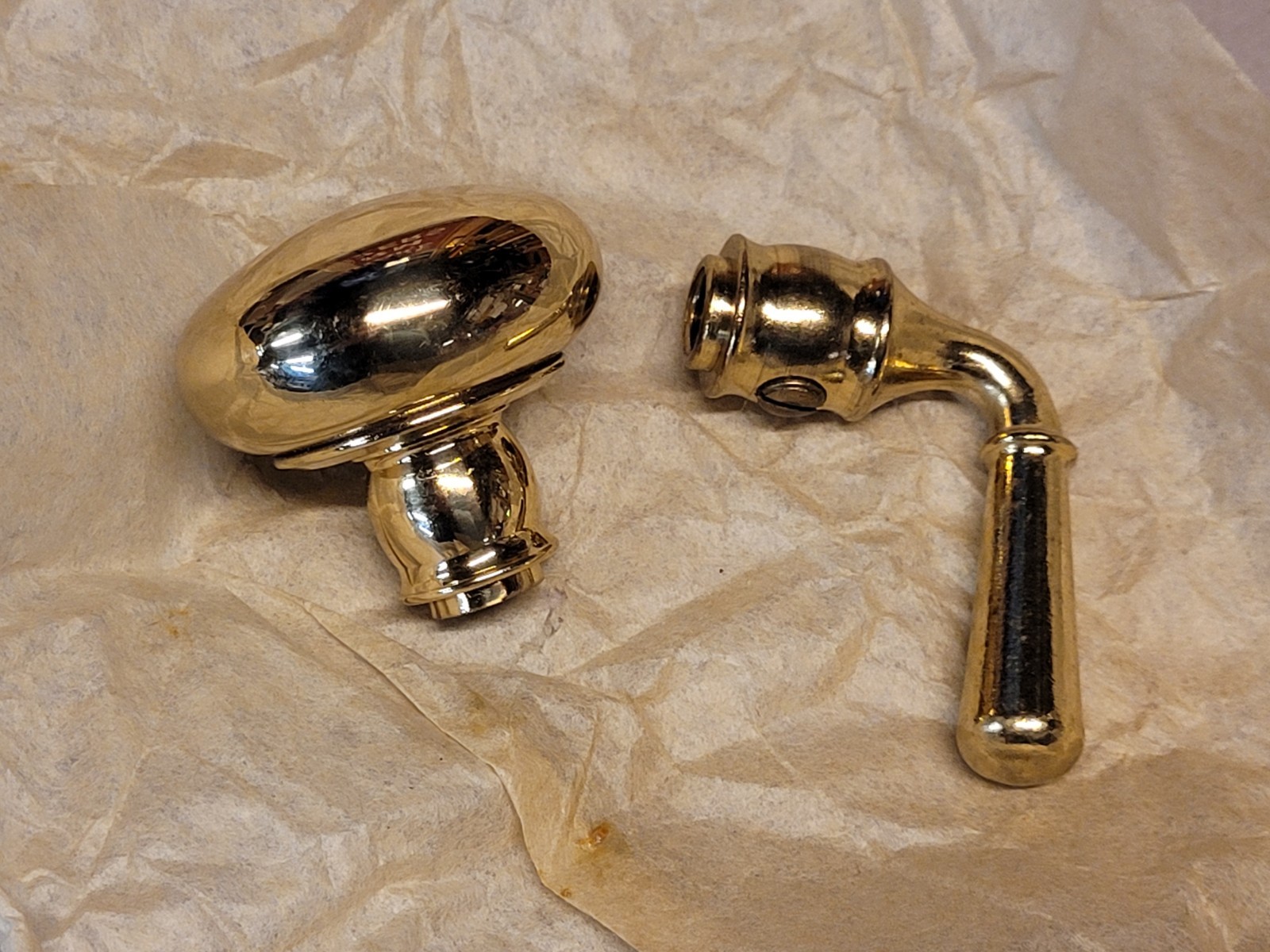 Dexter Screen/Storm Door Lock Brass #1159 NOS