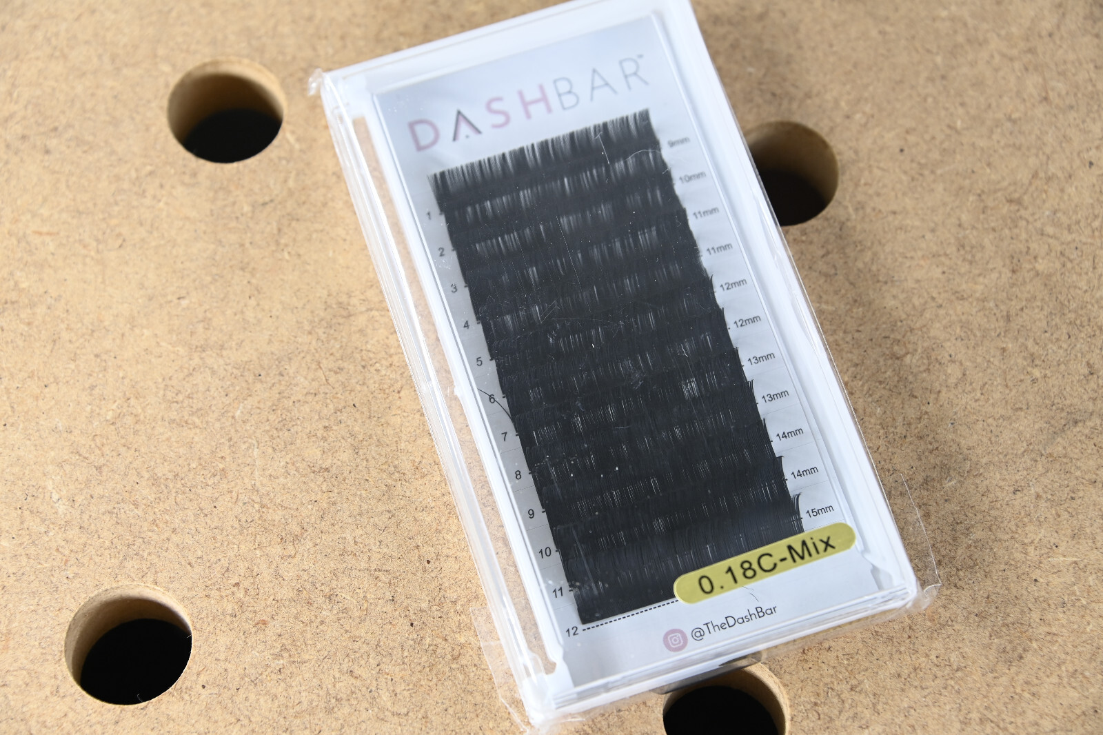 DASHBAR - Eyelashes - 0.18C-Mix - 9mm 10mm 11mm 12mm 14mm 16mm - Set - Sealed