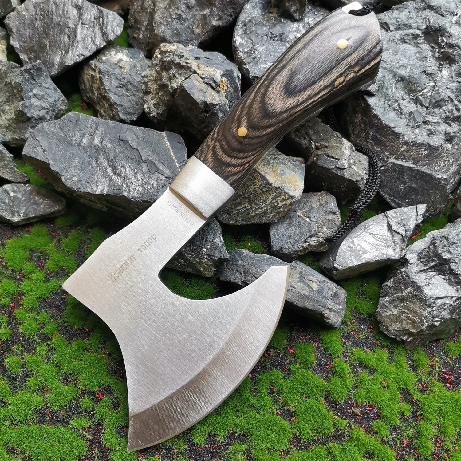 Woodcutting jungle wood axe outdoor tactical multi-purpose camping tool