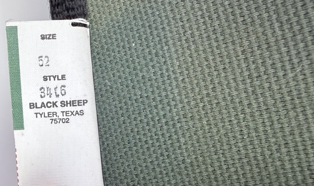 Vintage Black Sheep Canvas Padded Zip Rifle Shotgun Soft Case Green Sz 52 USA