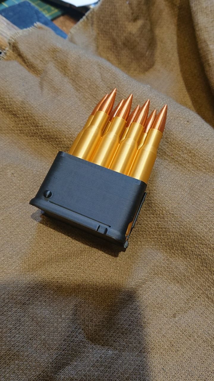 3D Printed Replica historical  Cosplay Prop .30-06 M1 garand clip reenact us ww2