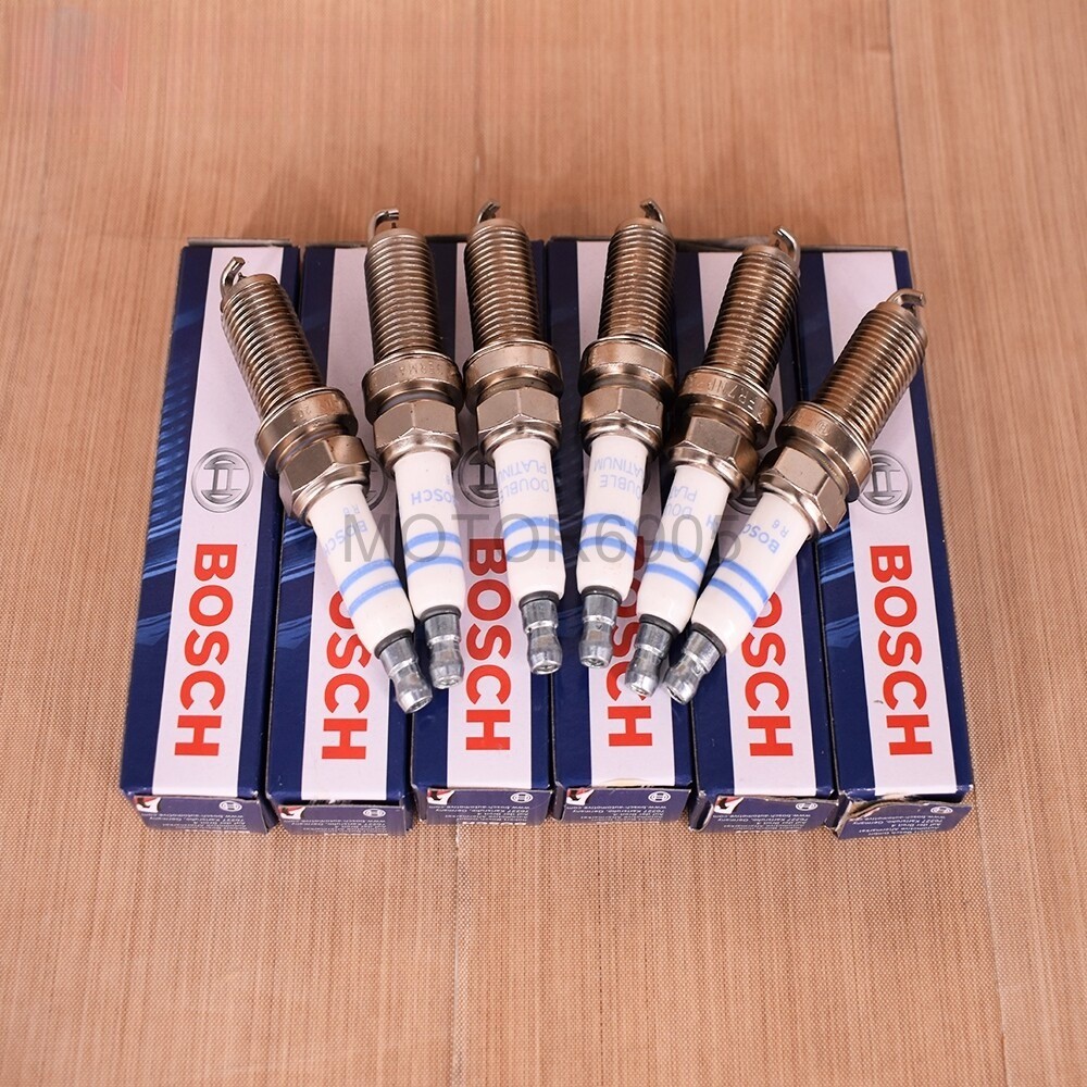 6PCS Spark Plugs Platinum 12122158253 For Bosch BMW X5 E60 E83 E85 E90 USA OEM