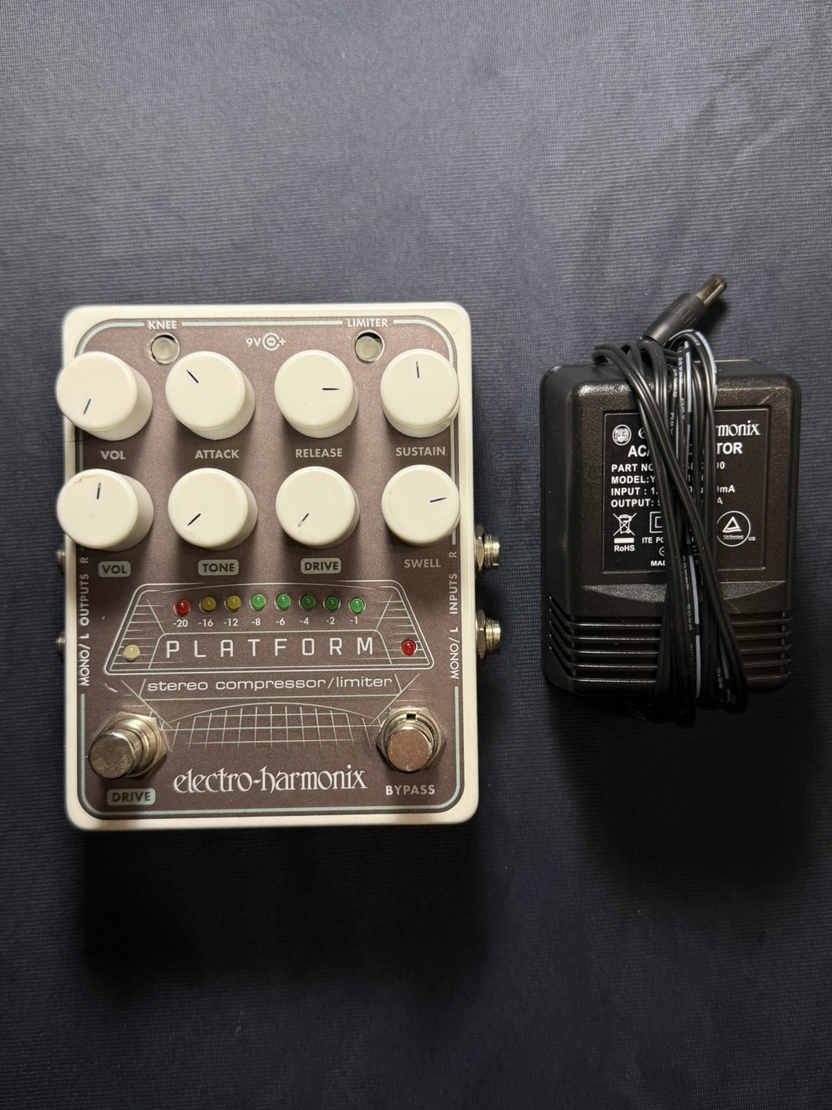 Used Electro-Harmonix EHX Platform Stereo Compressor/Limiter Guitar Effect Pedal