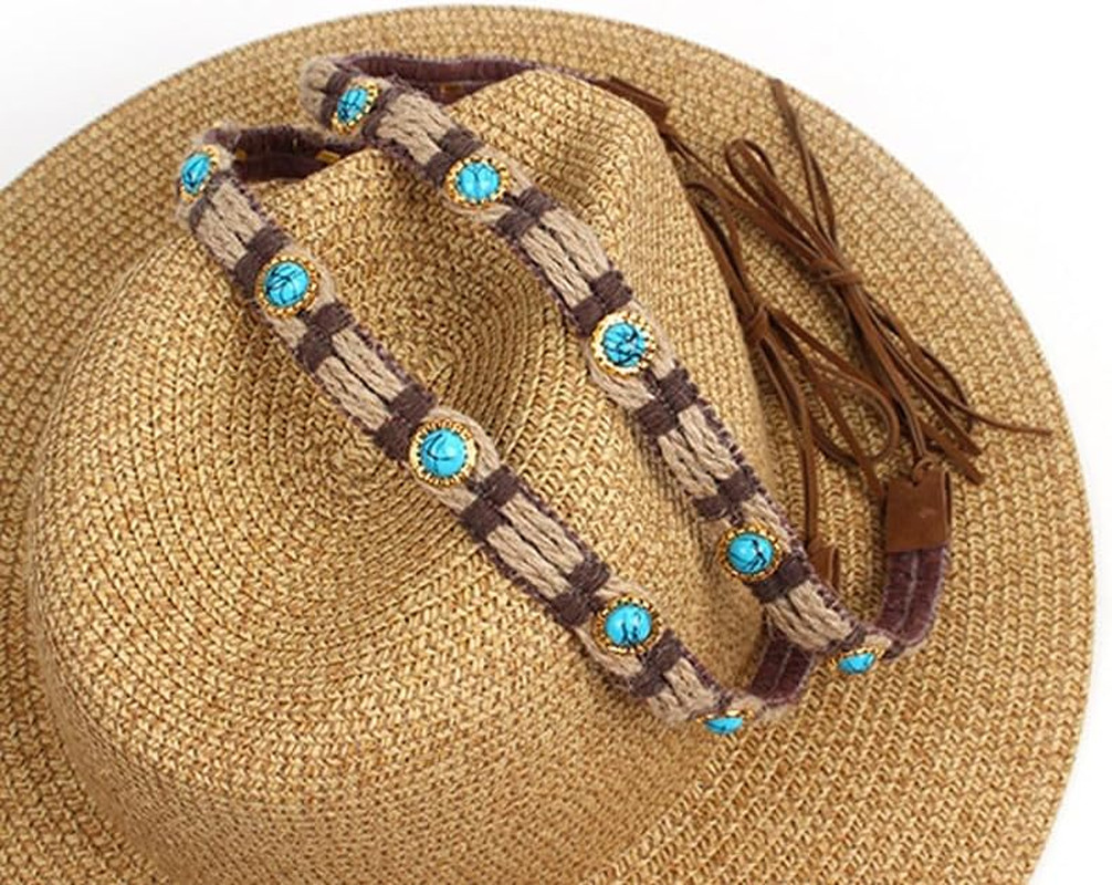 HatBands for Cowboy Rancher & Fedora Hats - Men & Women Handmade Hat Belt