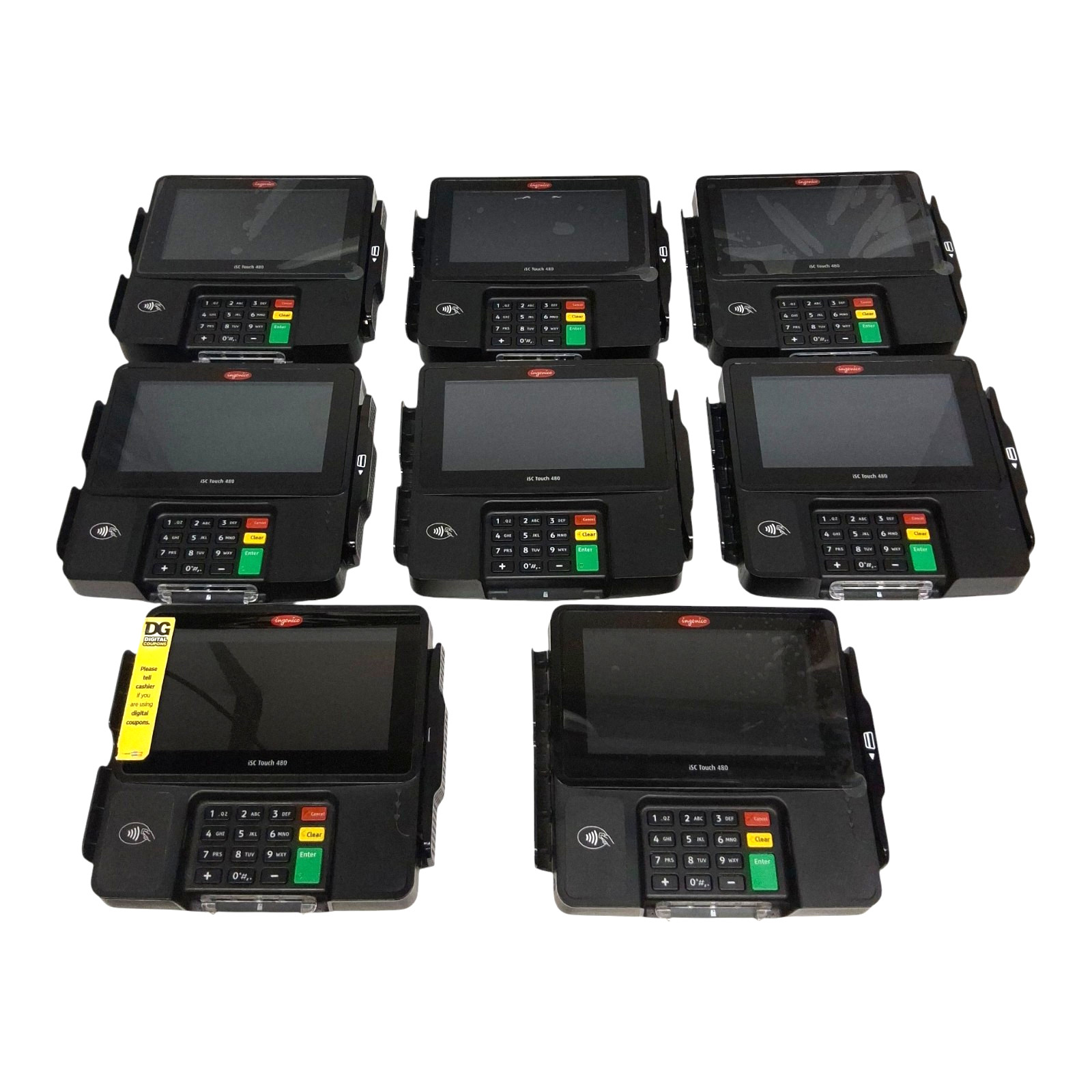 Lot of 8 Ingenico iSC Touch 480 Credit Card Terminal Untested AS IS