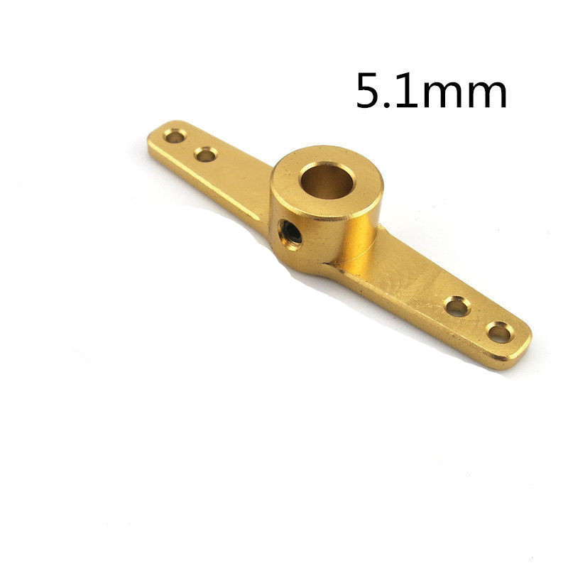 1PC Brass Two Way Servo Horn 4.1mm / 5.1mm for Servo RC Boat Car Airplane #1301