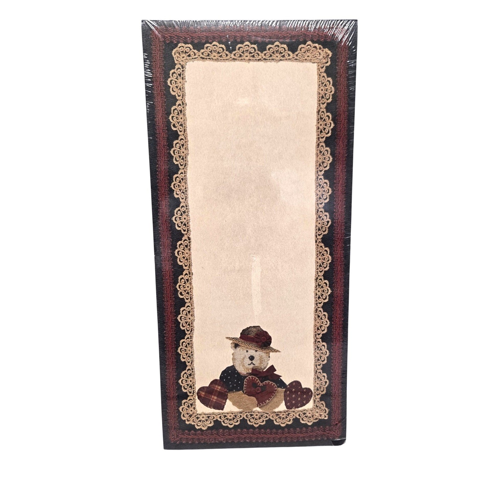 VTG 1996 Main Street Press Teddy Bear List Pad Elizabeth King Brownd Cottagecore