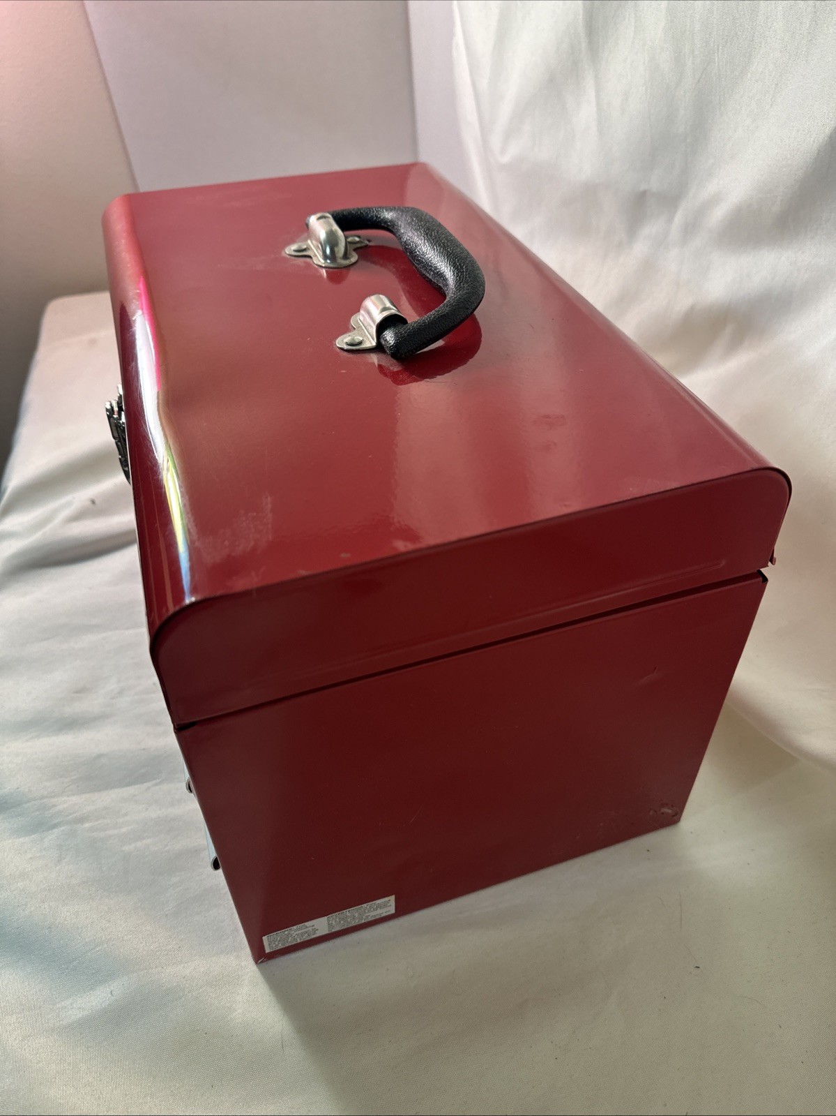 Small Red Tool Box With Assorted Tools