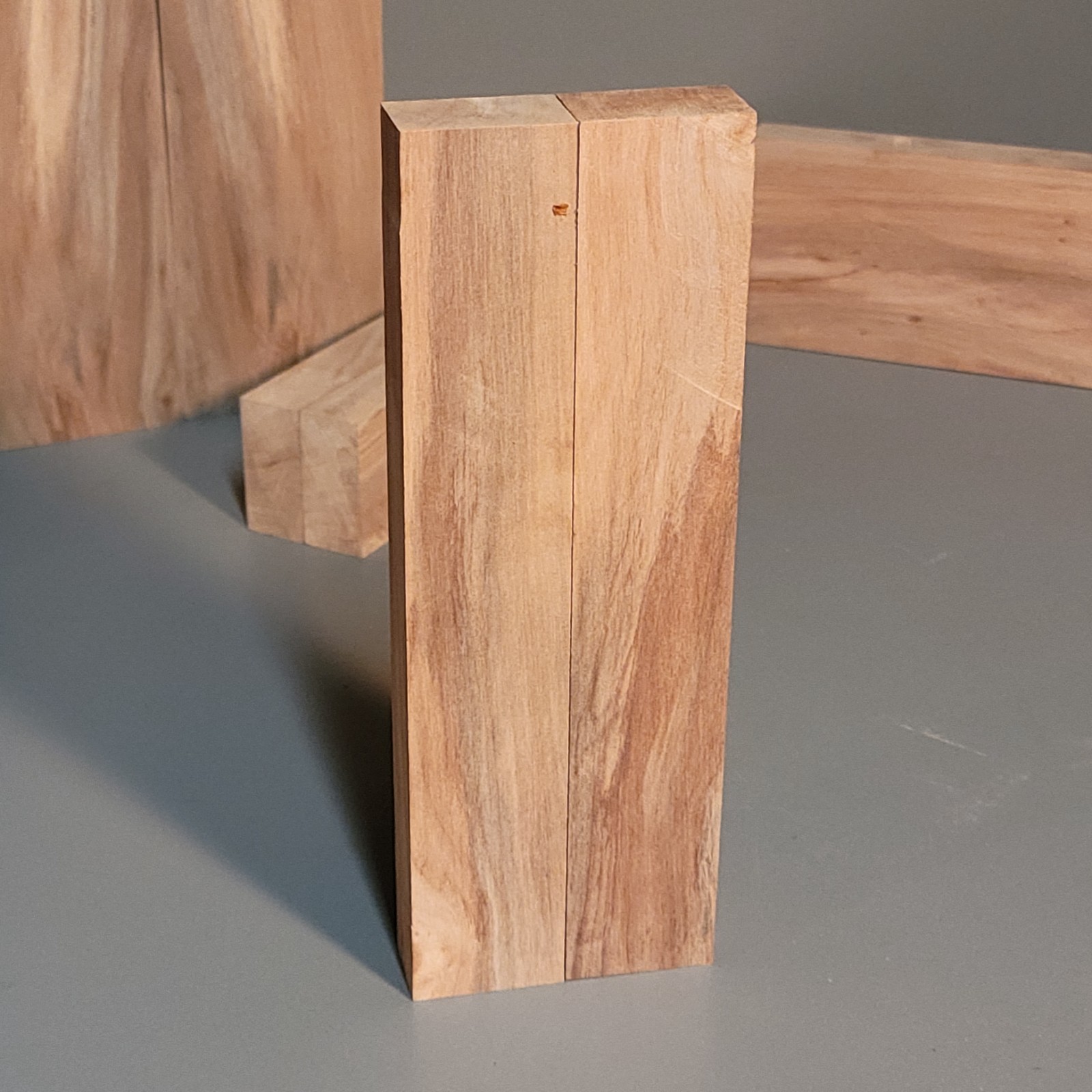Cherry Wood blanks for Knife Scales, Tool Handles. 7/8 x 1-3/8 x 7-1/2 inch long