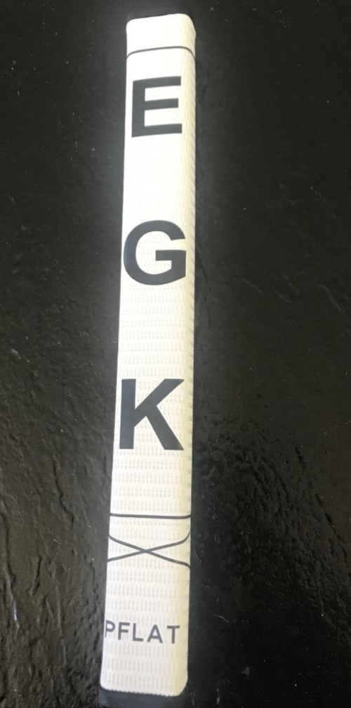 EGK PFLAT 1.0 WHITE FLAT FRONT NON-TAPER GOLF PUTTER GRIP