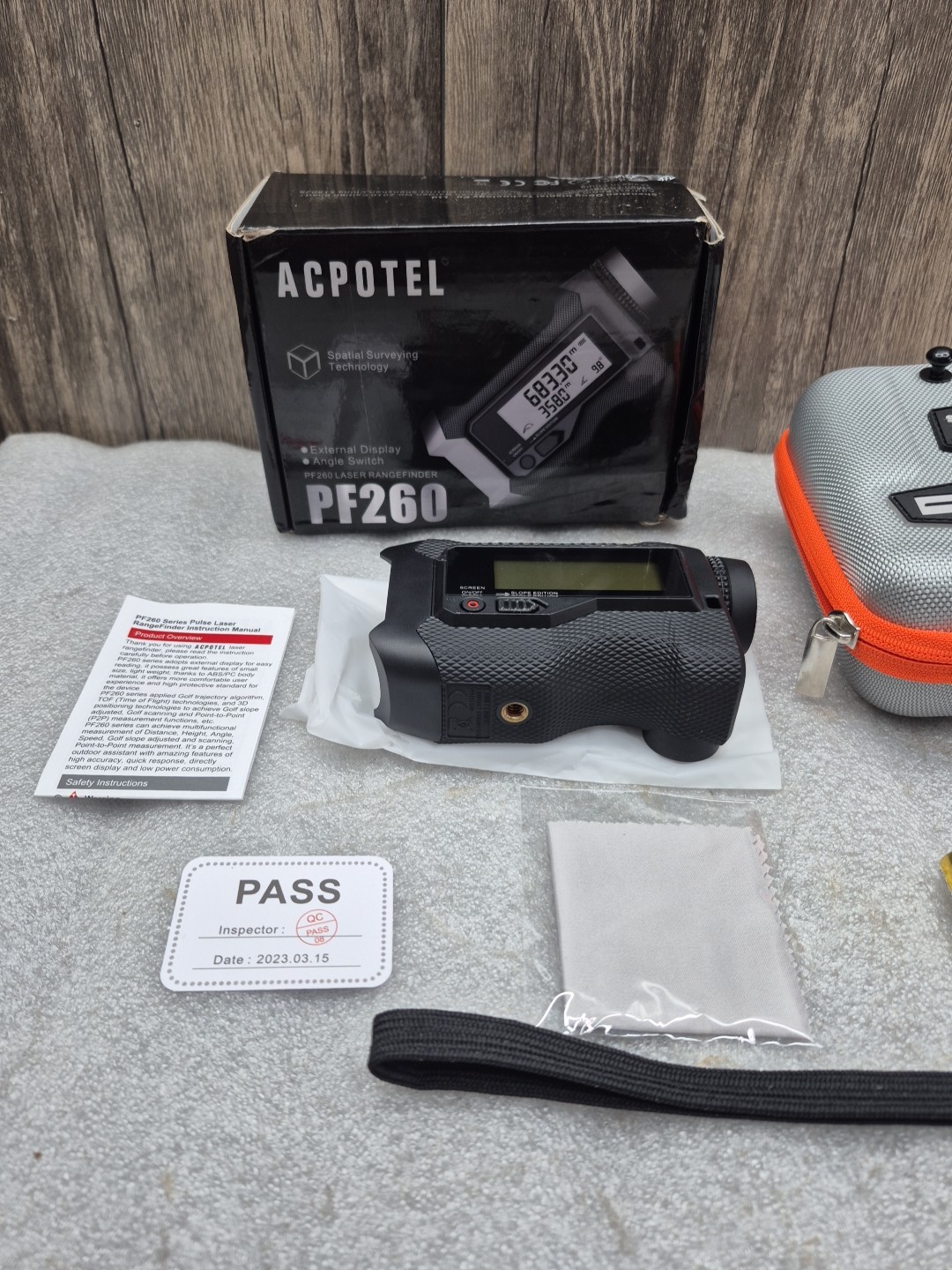 ACPOTEL Golf Rangefinder with Slope 765 Yards Flag Pole Locking with Side Screen