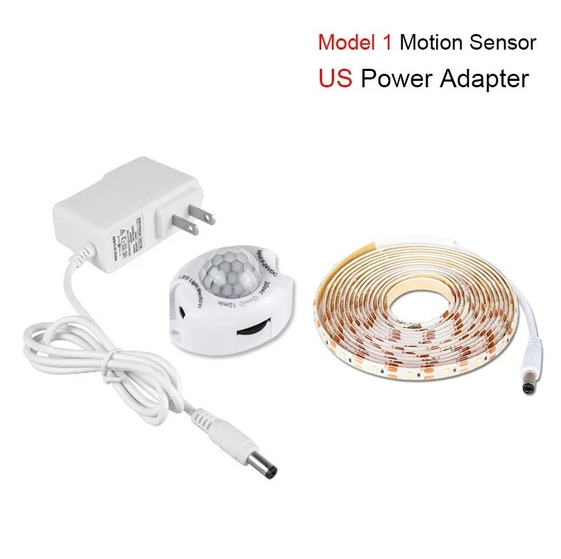 Motion Sensor LED Strip Light Closet Wardrobe Night Light Waterproof 1–3M