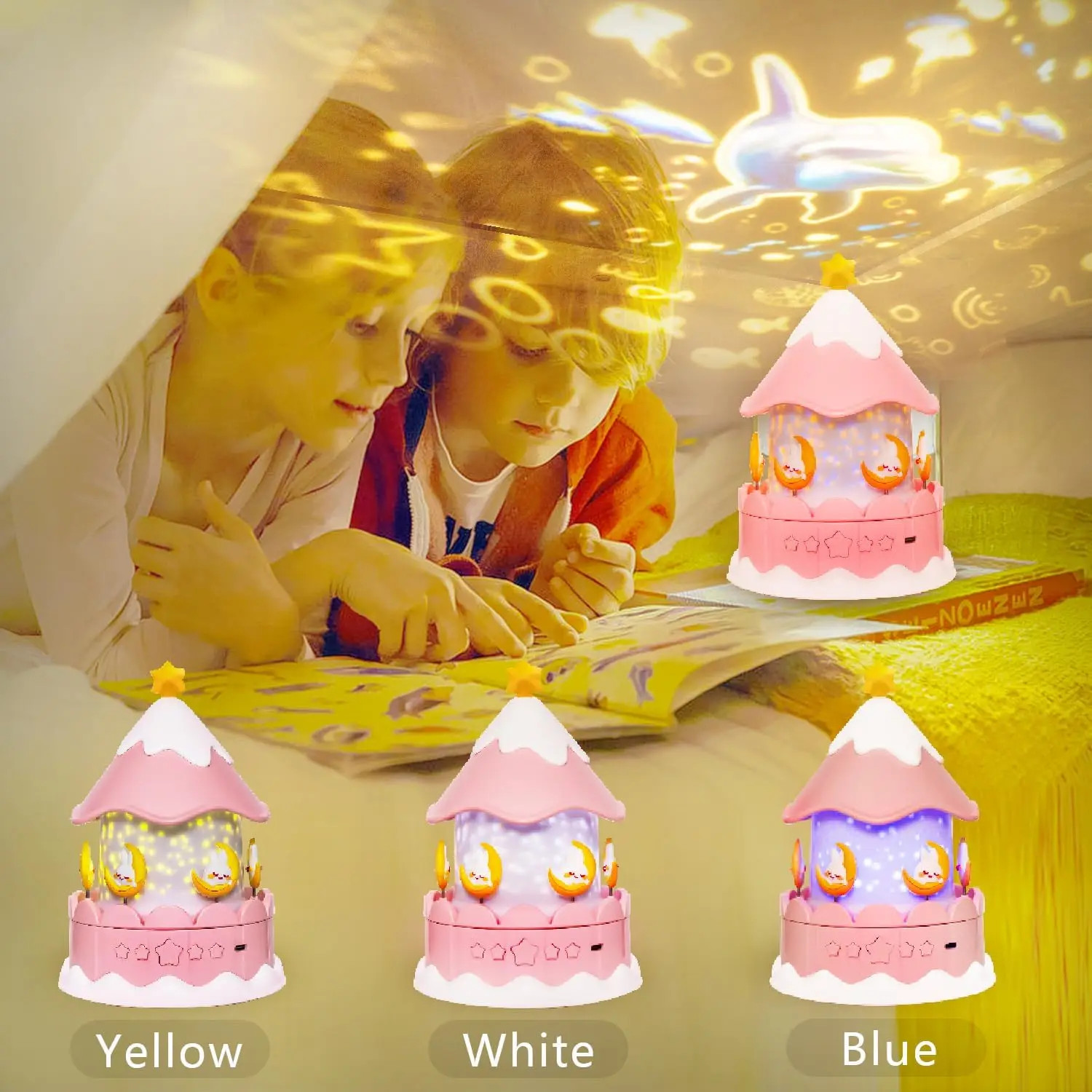 Starry Sky Galaxy Projector 360 Degree Rotating Timer