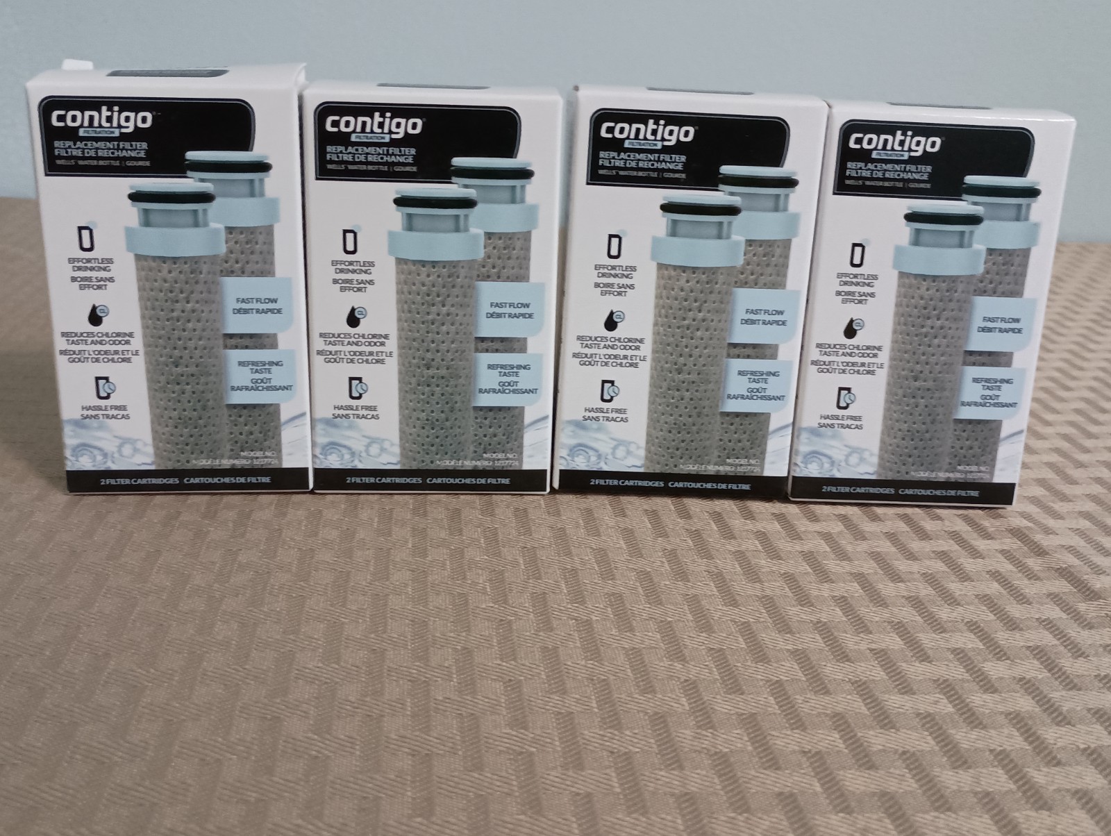 Contigo Filtration Replacement Filter 1217724 NEW (4 boxes, 2 filters per box)