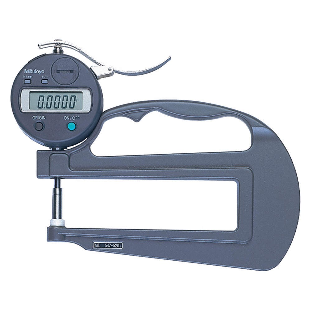 MITUTOYO 547-520S Digital Thickness Gauge,Acc +/-0.001 in 4CGW5