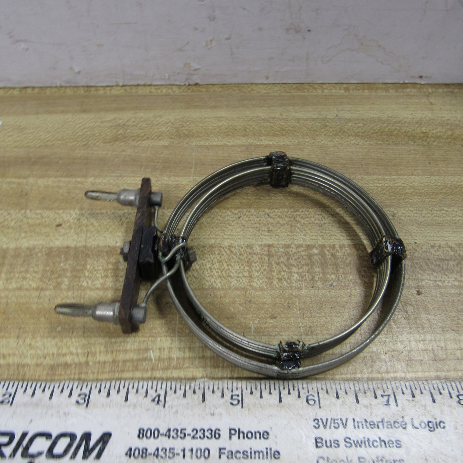 COIL B&W 3.5 In Dia Plug In OUTPUT COUPLING LOOP 10 turns  HAM RADIO