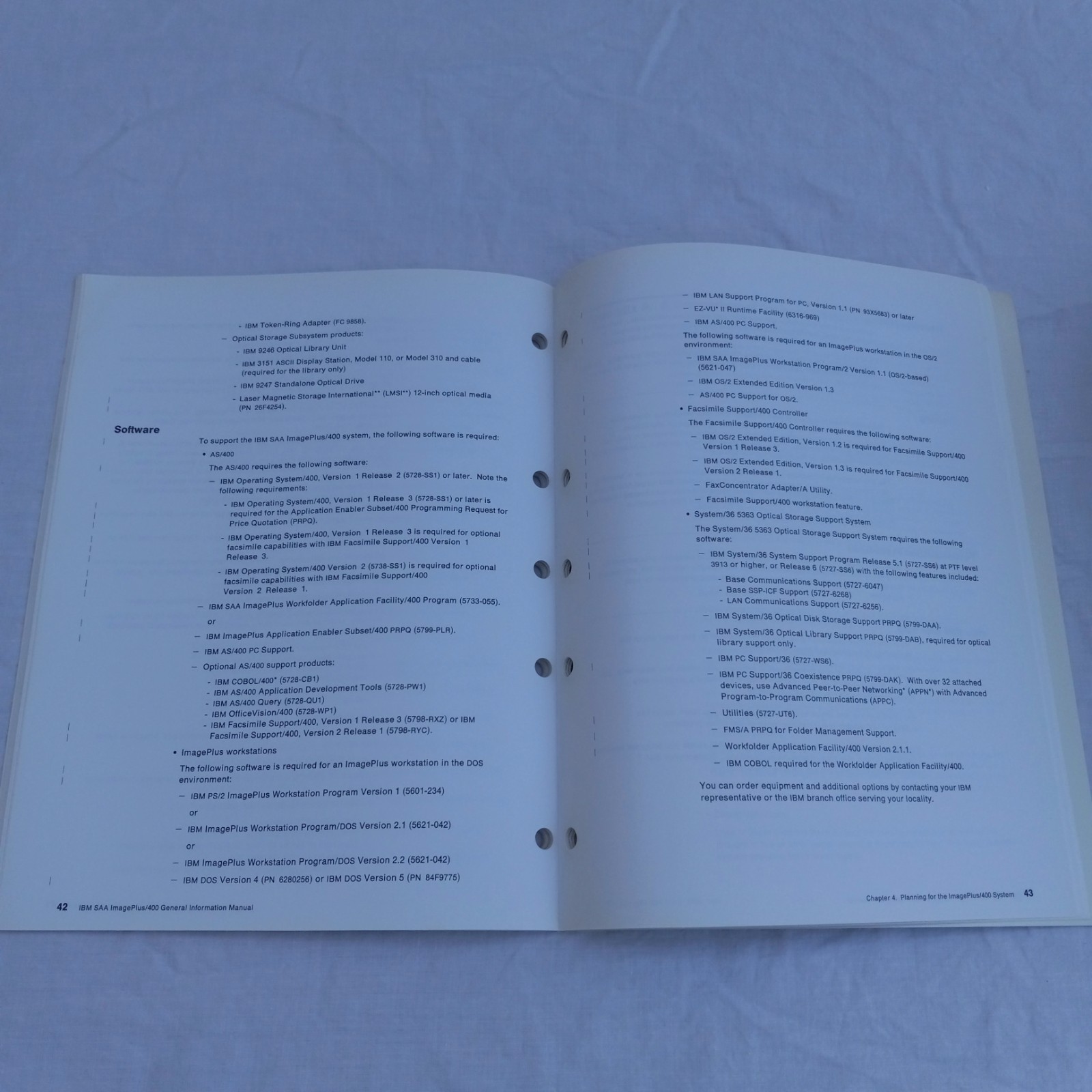 1991 2nd Ed IBM SAA ImagePlus GENERAL INFO MANUAL AS/400 Guide 64pg
