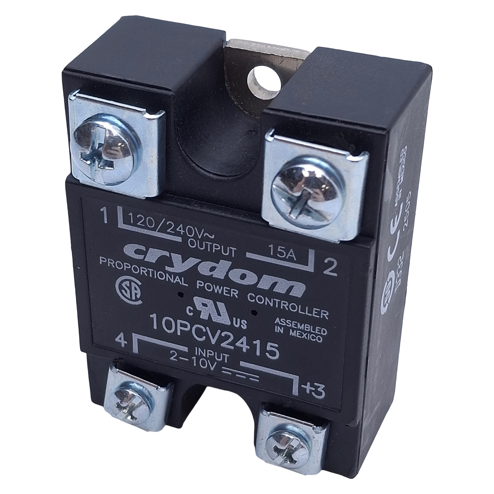 Crydom 10PCV2415 Solid-State Relay SPST-NO, 2-10VDC Input, 15A, 100-280VDC
