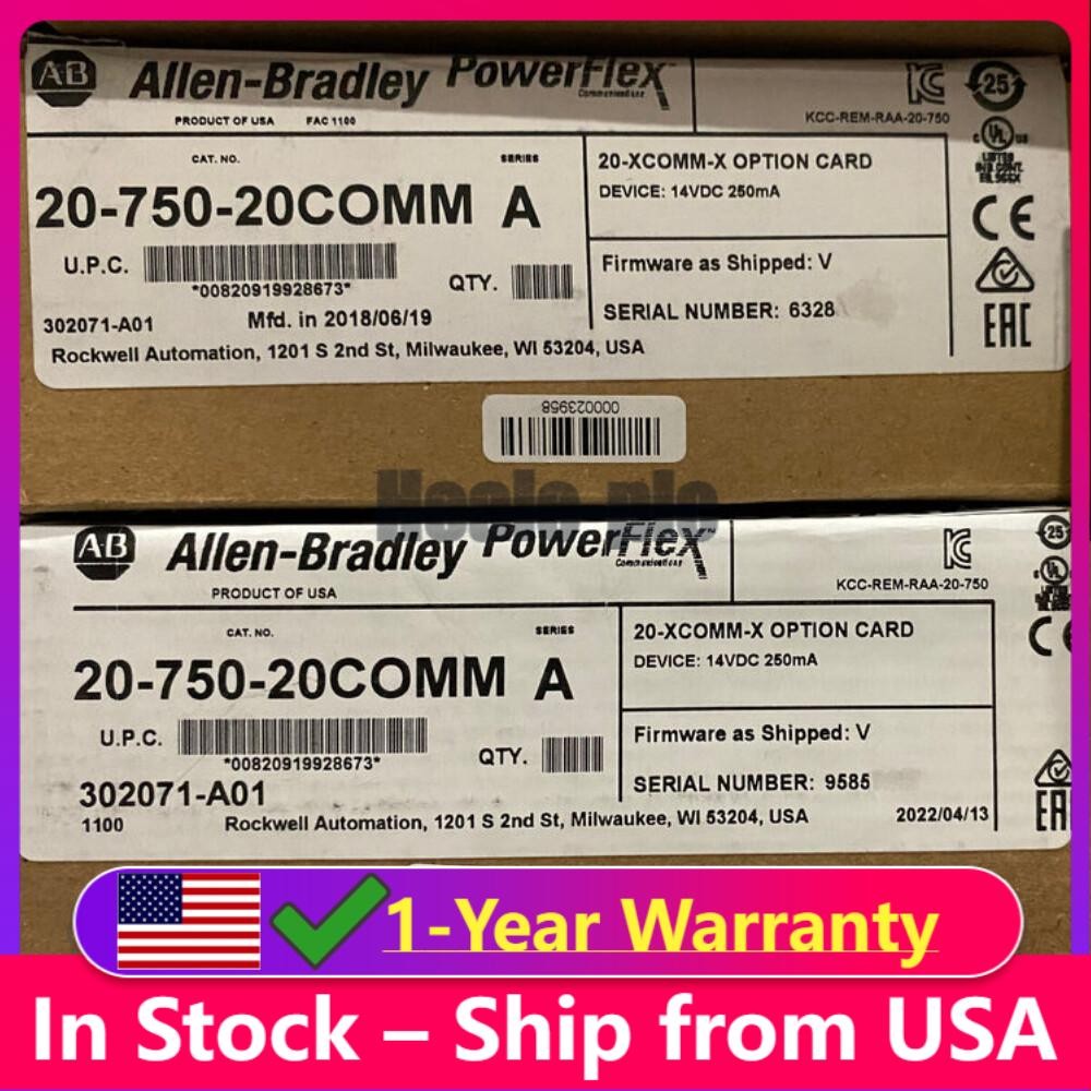 New AB 20-750-20COMM PowerFlex Inverter Communication Card US Free Tax
