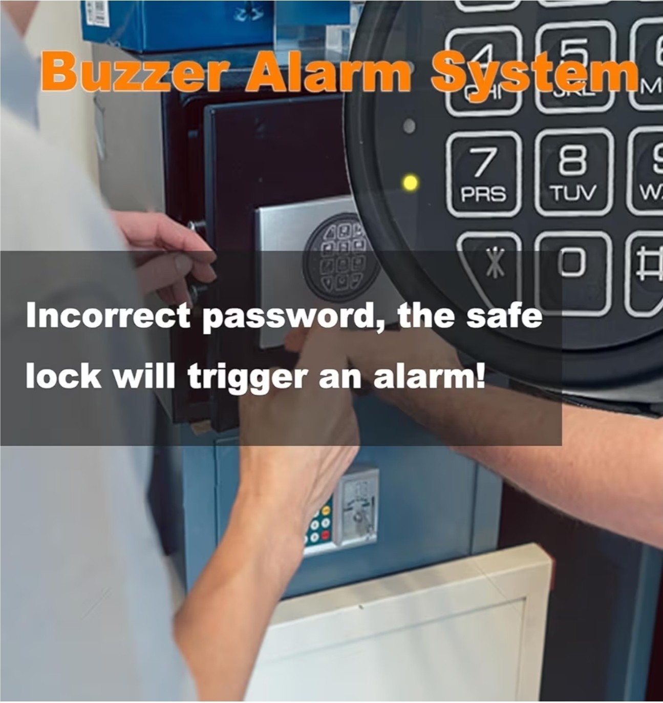 Gun Safe Lock Replacement Black Keypad with Solenoid Lock For Safe Box