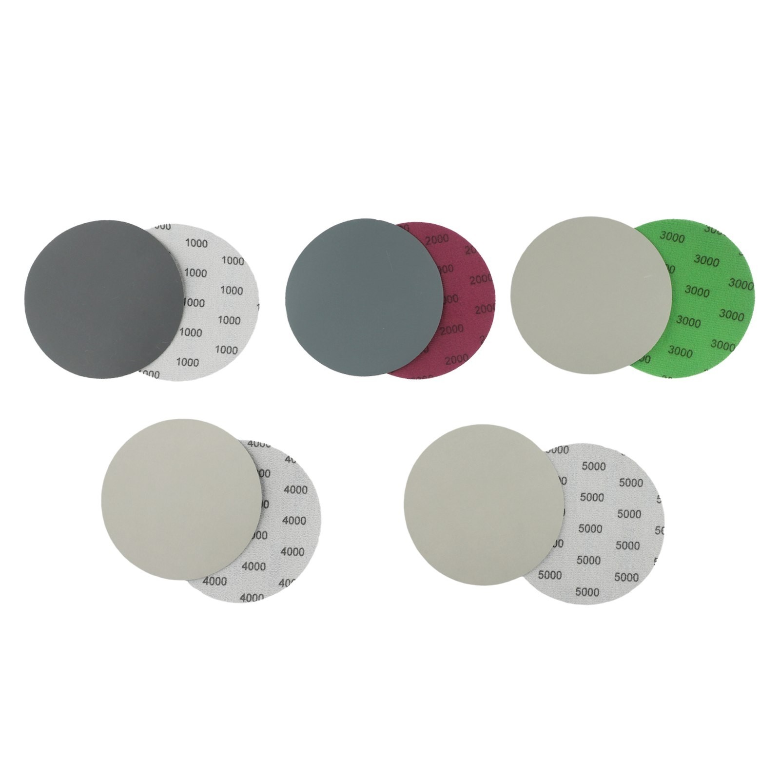 High Durability 5 Inch Sandpaper Discs 20 Pack with Multiple Grit Options