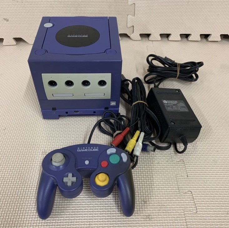 Nintendo GameCube Console Indigo DOL-001 Tested Working NTSC-J Japan Purple