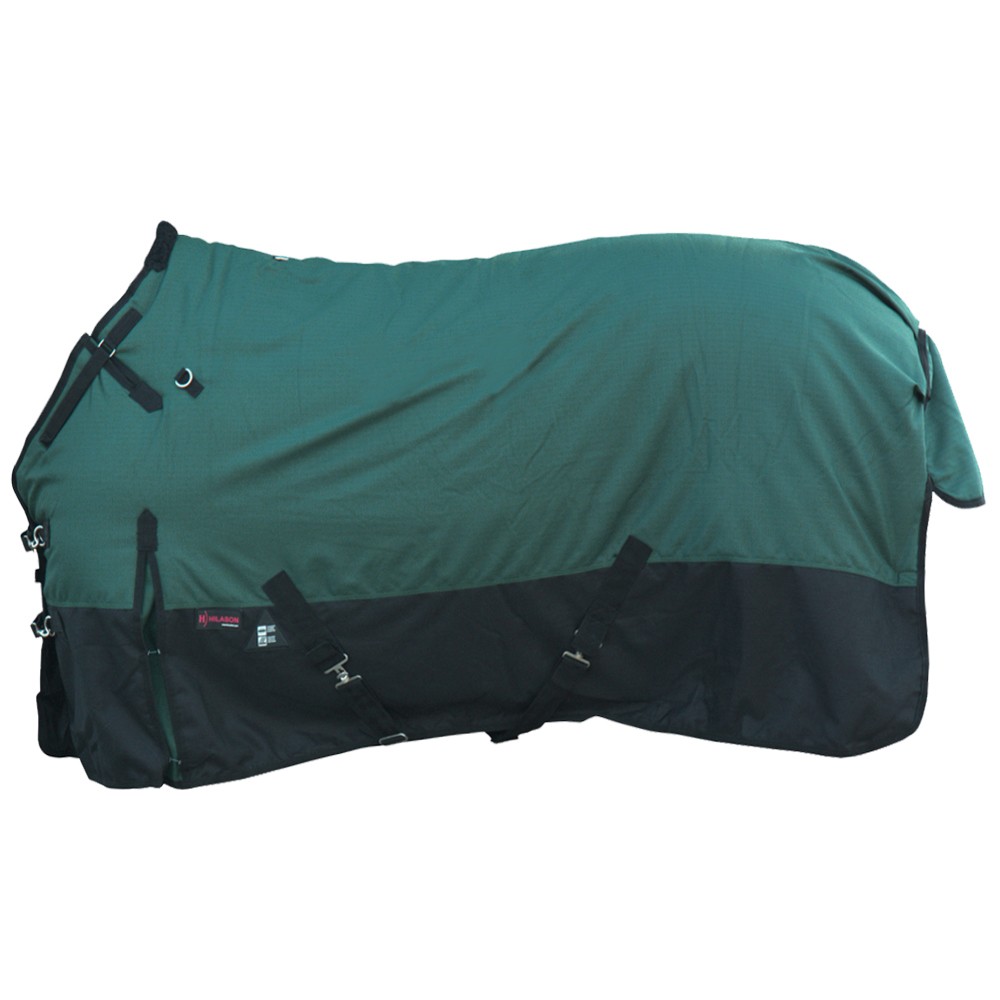 HILASON 600D Waterproof Turnout Miniature Horse Winter Blanket Green | Yearling