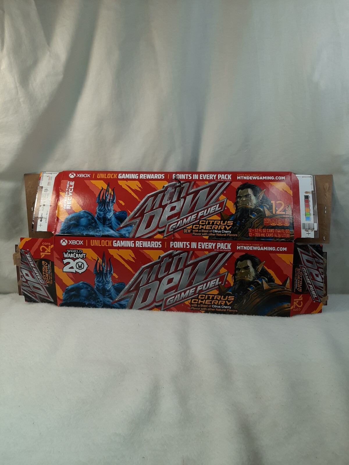 EMPTY 2024 Mountain Dew Mtn Dew Citrus Cherry 12 Pack Box ONLY Opened Flat