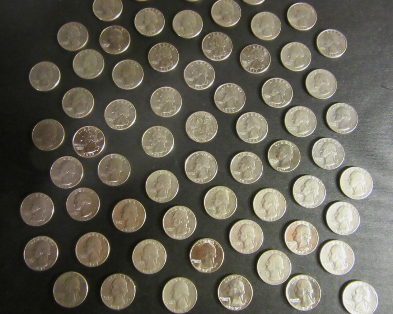 1965-1998  Washington Quarters P&D and some coins has no mint mark 63 coin set