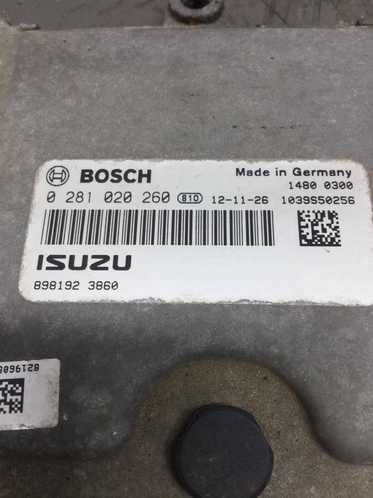 Replaces 0 281 020 260 ISUZU 4JJ1 ENGINE CONTROL MODULE (ECM) ,  OH