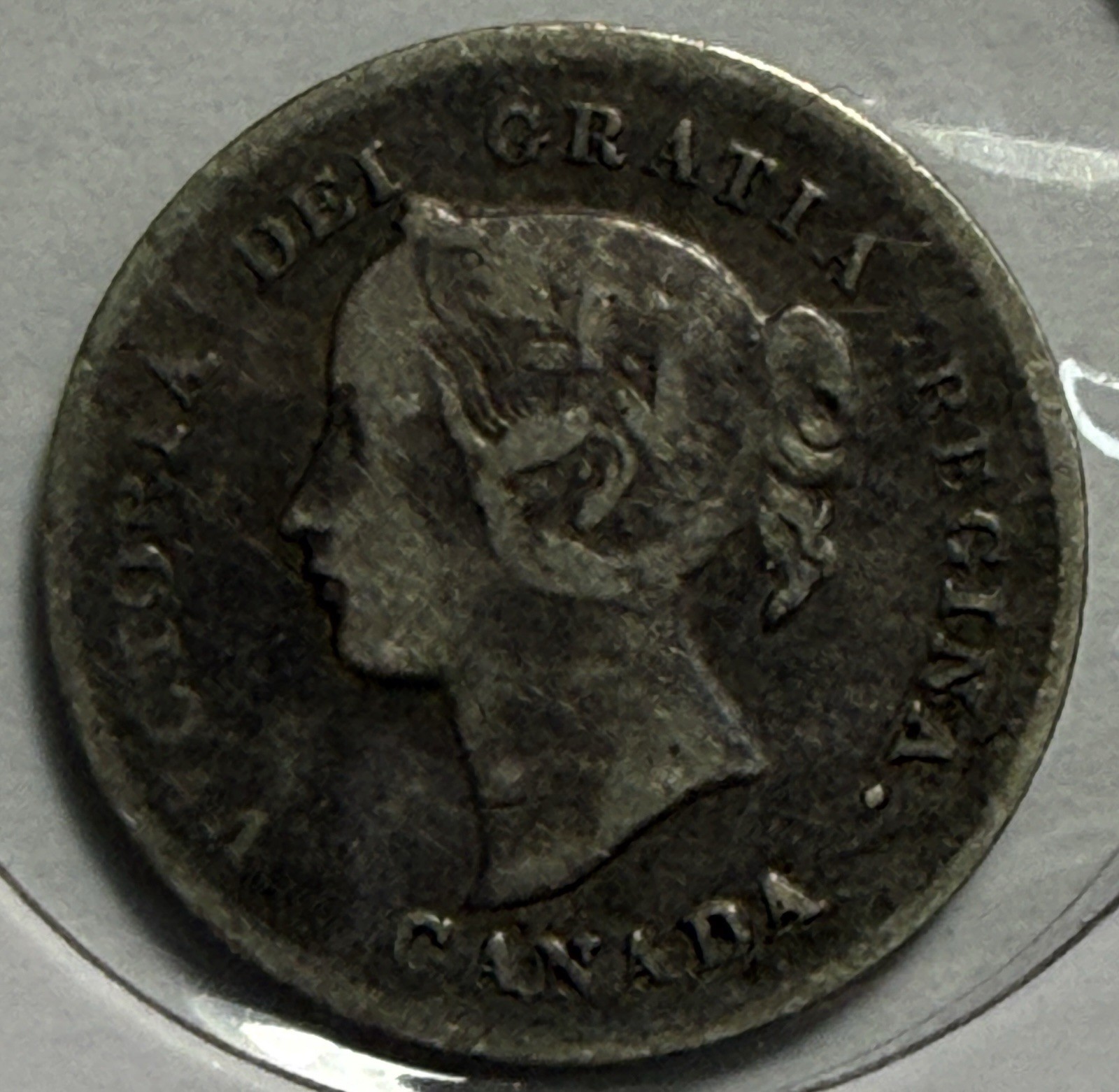 1897 Canada 5 Cents Silver - Free Shipping - (3-17)