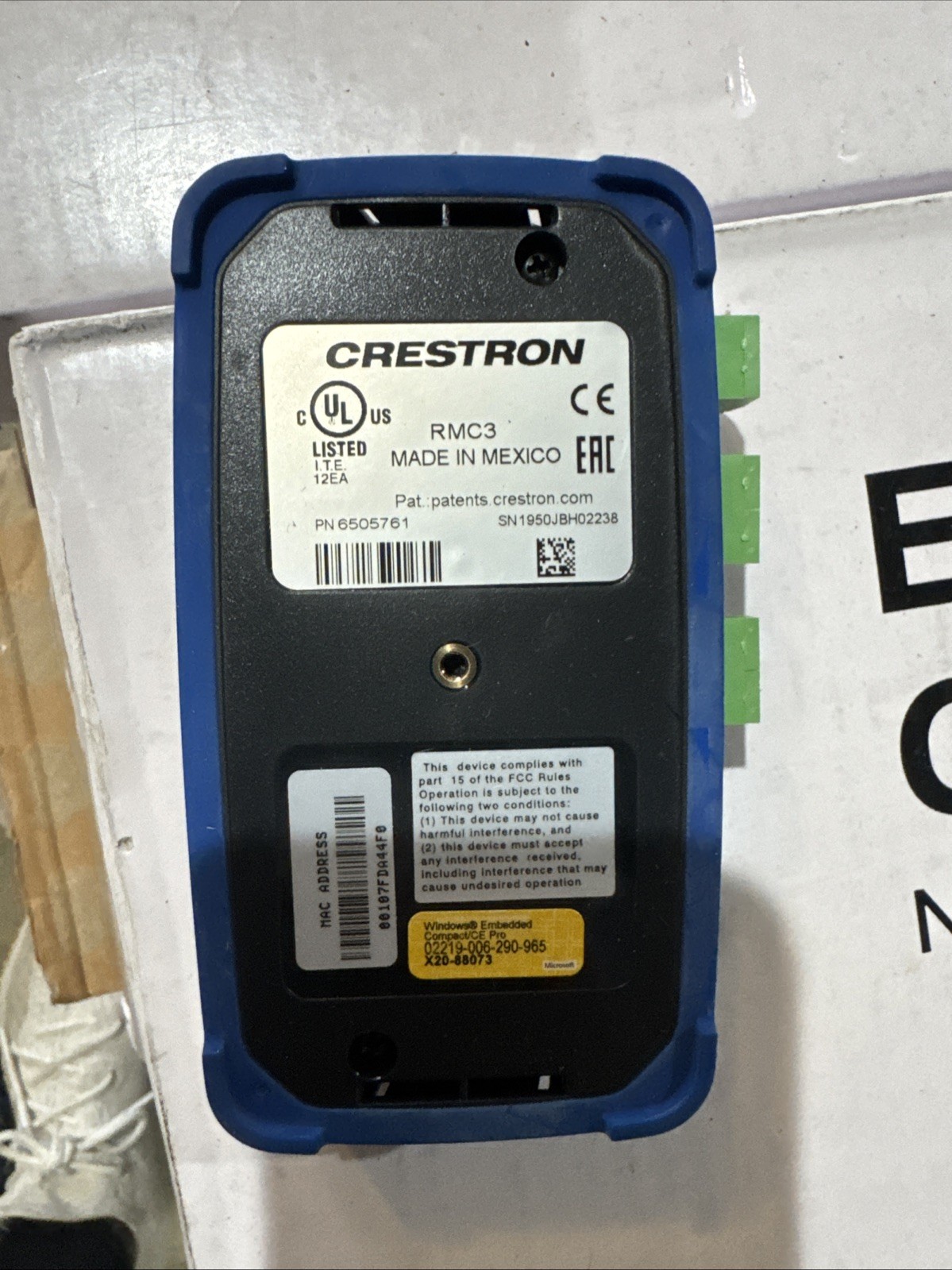 Crestron Room Media Controller, Specialized Applications Processor, POE