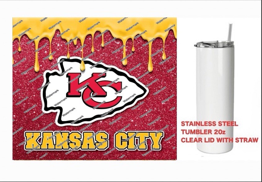KC CHIEFS  - DRIP- Tumbler 20 oz Stainless Steel